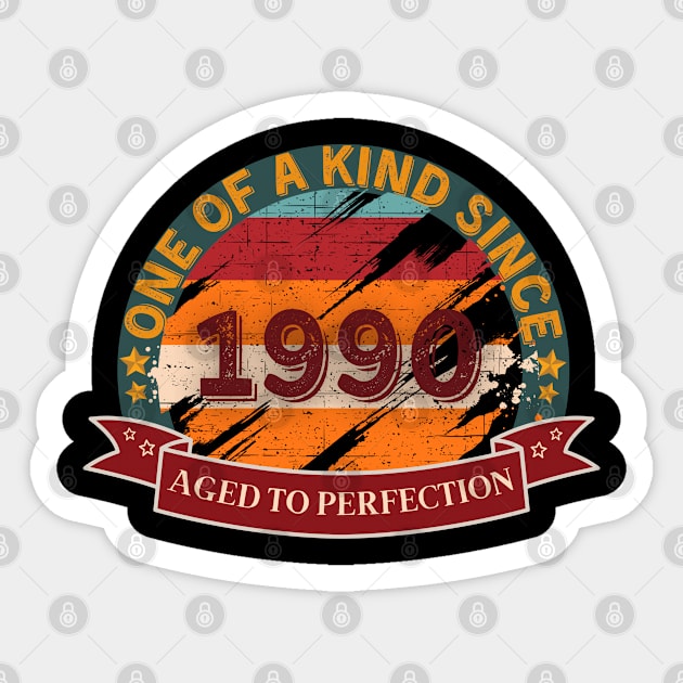 One Of A Kind 1990 Aged To Perfection Sticker by JokenLove